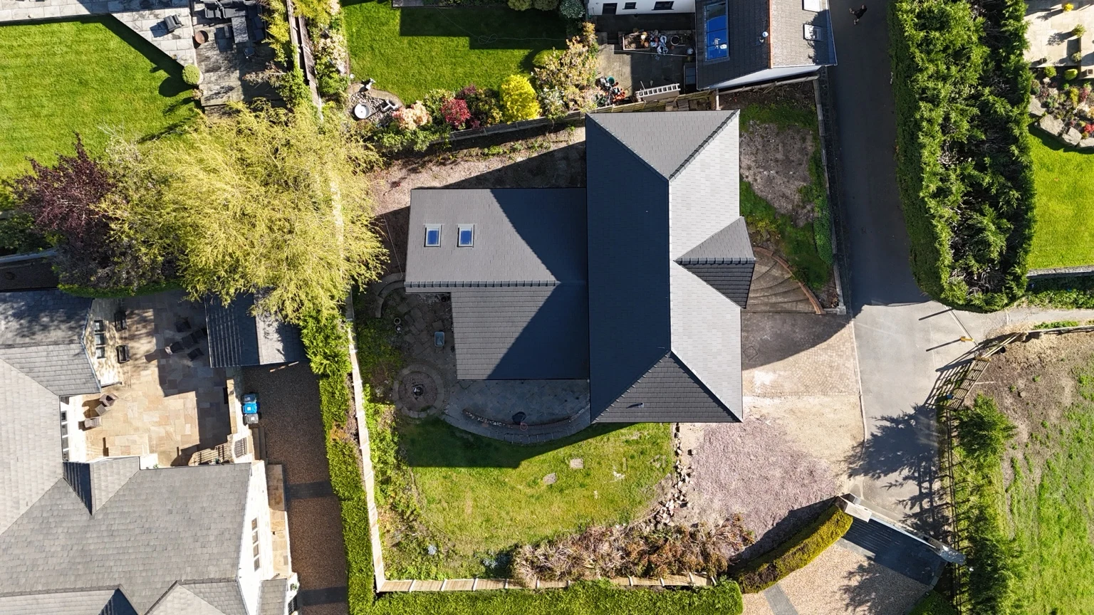 Roof layout from above