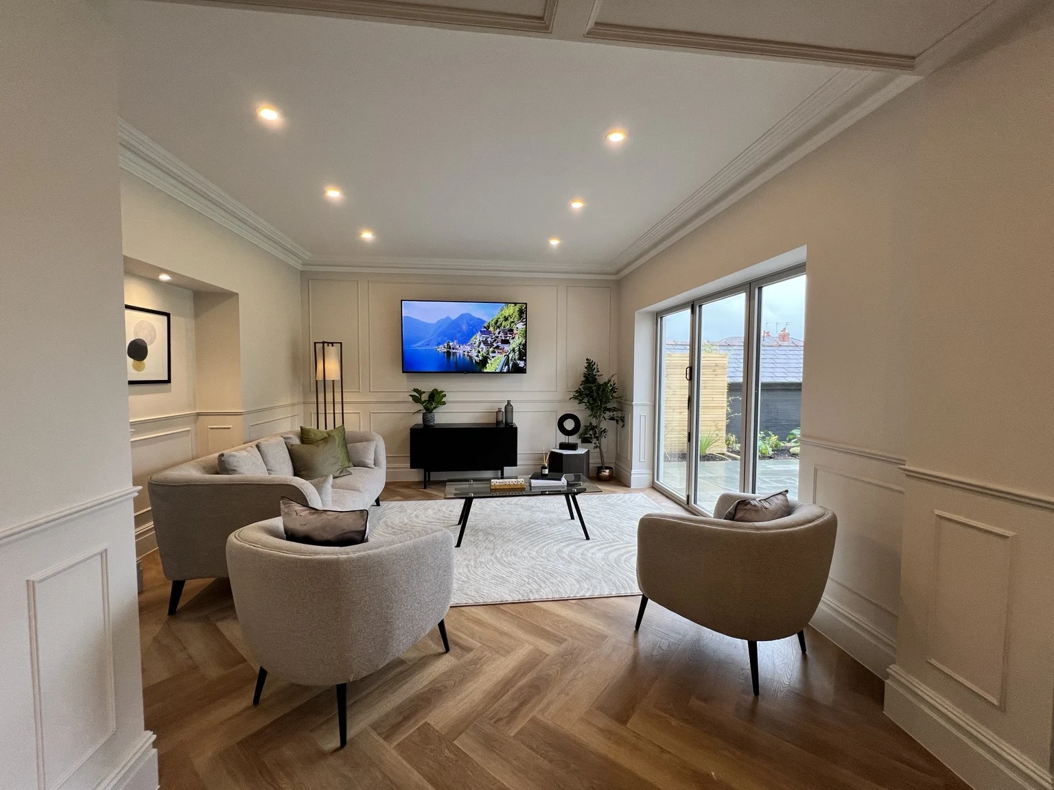 Longsight Road · Garden-facing living space