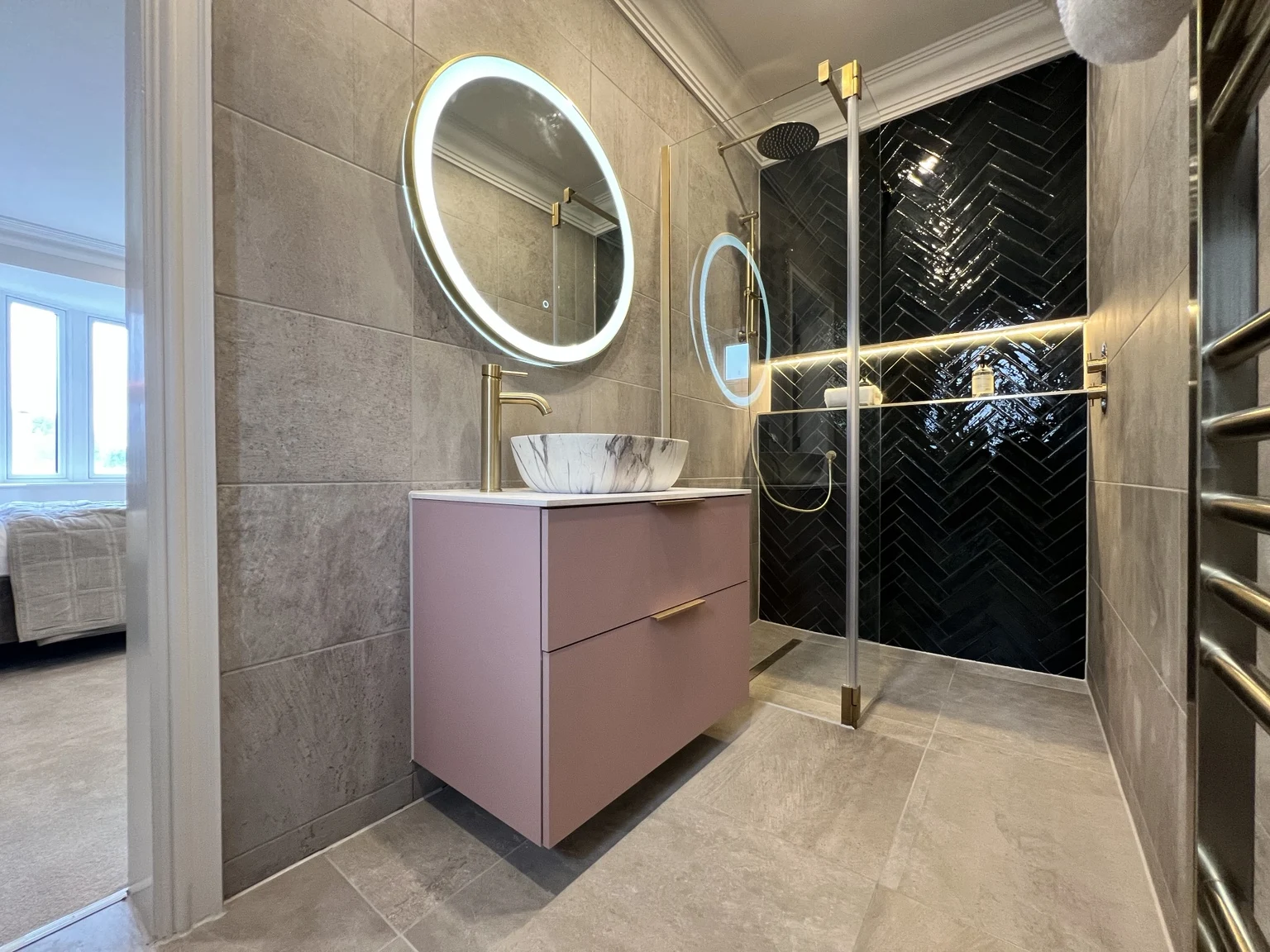 Longsight Road · Shower room & illuminated mirror