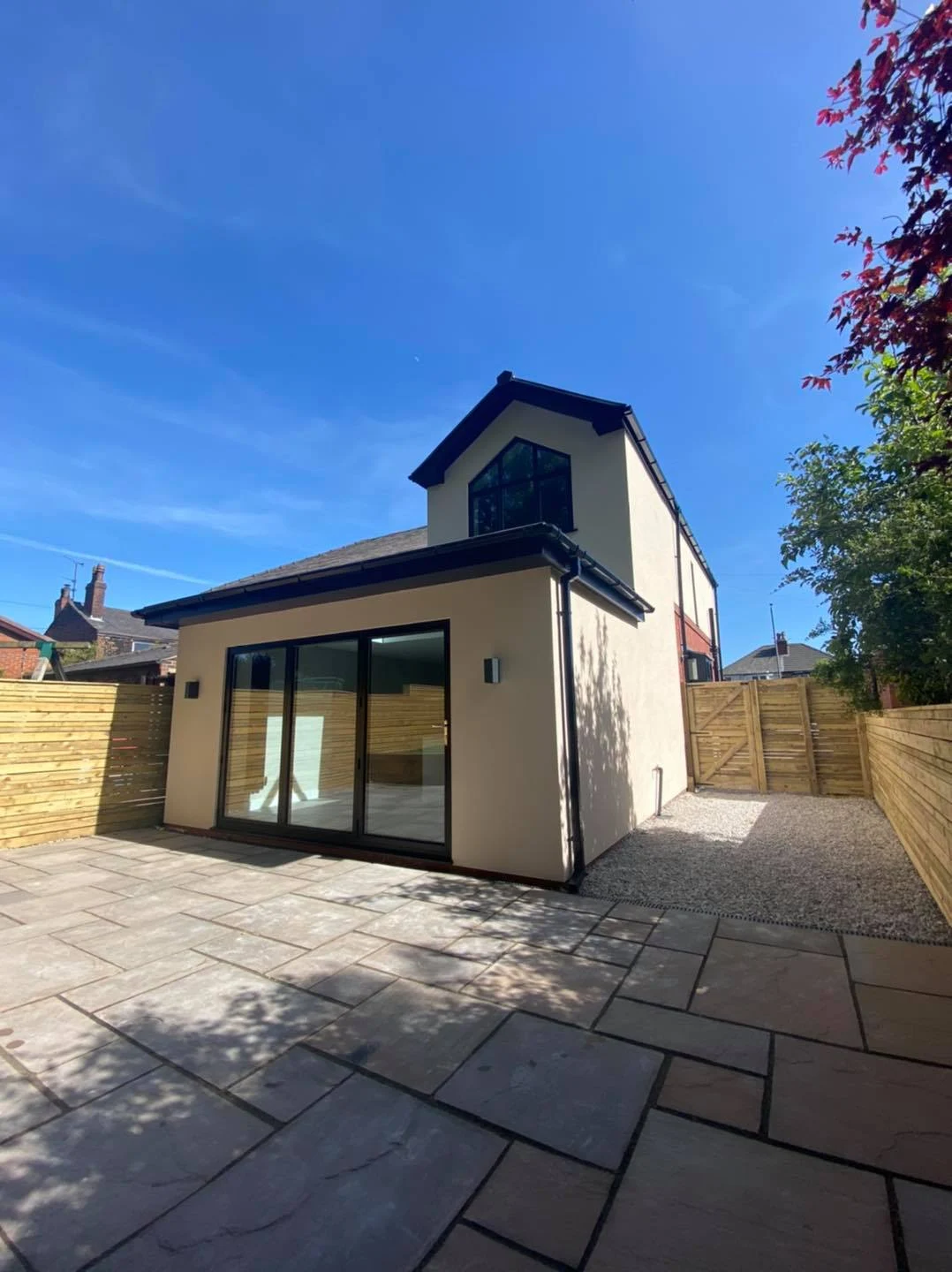 Rear extension & glazed doors